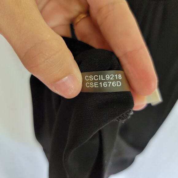 Calvin Klein Black Sleeveless Pleated Round Neck Minimal Classic Blouse Size 4 - Picture 8 of 10